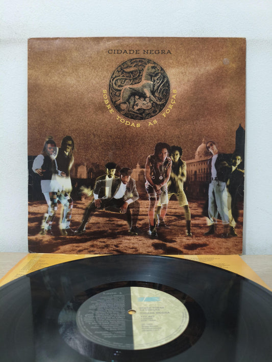 Lp Vinil Cidade Negra Sobre Todas As Forças Com Encarte
