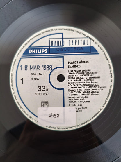Lp Vinil Evandro Mesquita Planos Aéreos Com Encarte