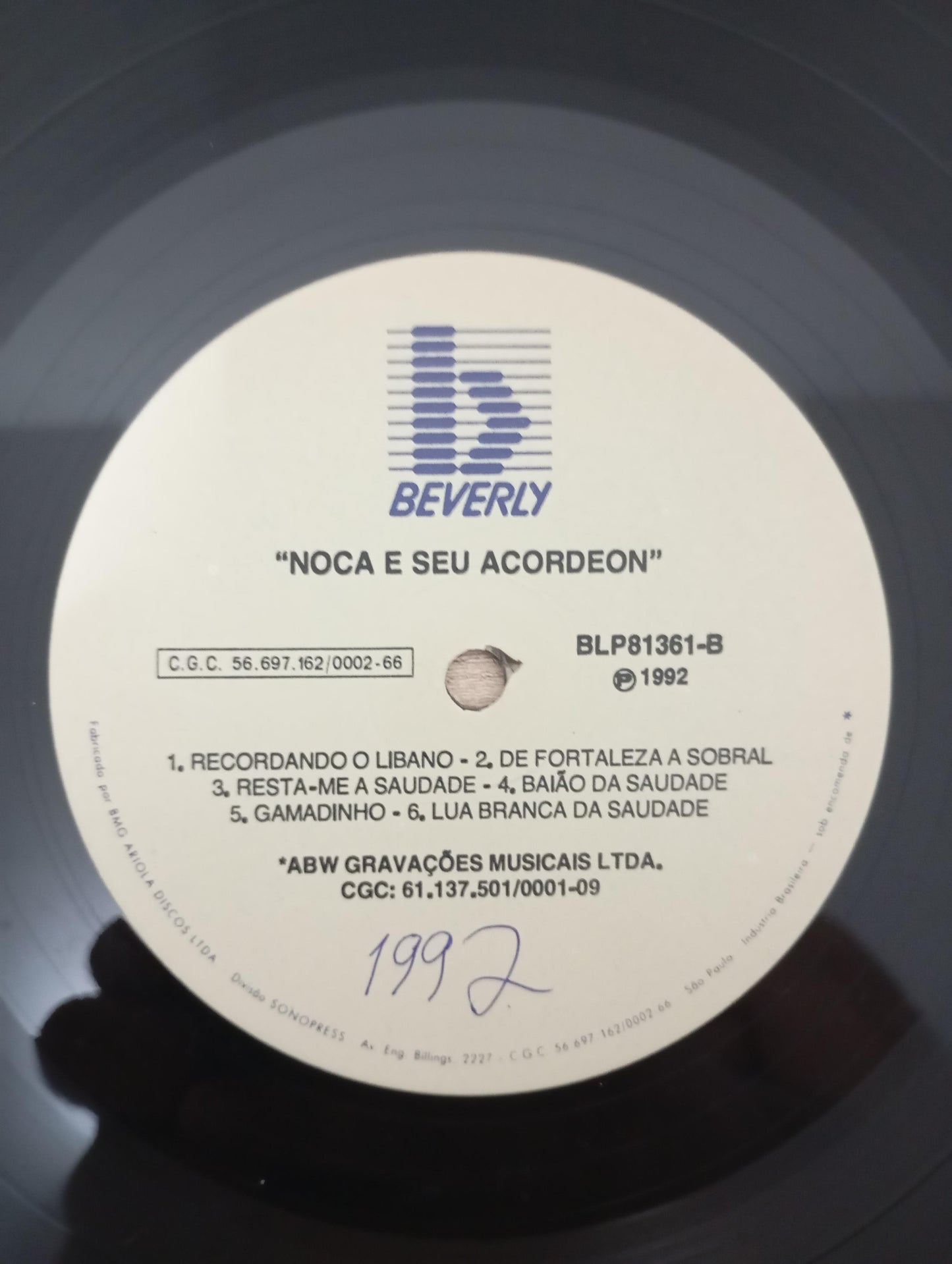 Lp Vinil Nóca do Acordeon 1992