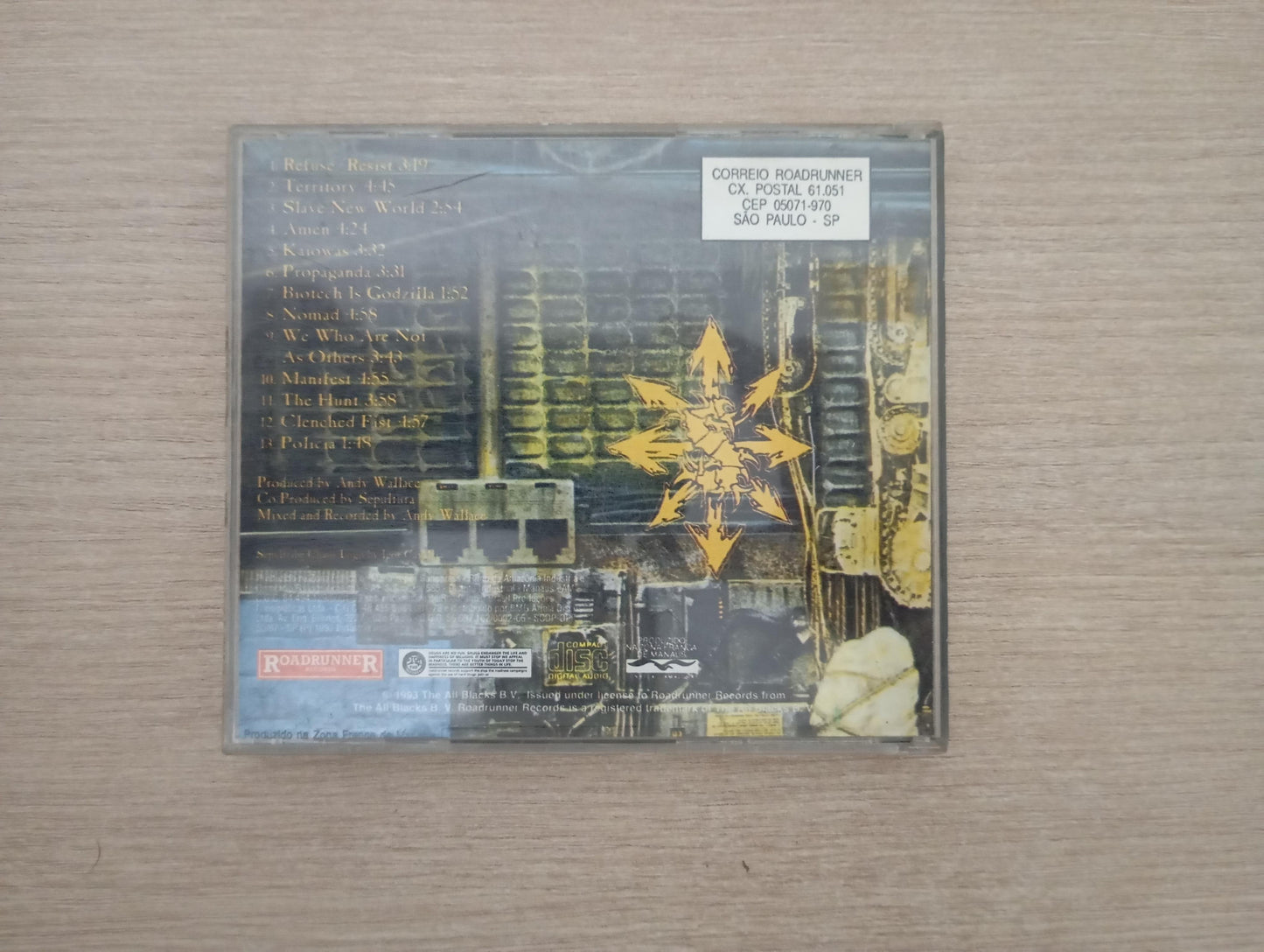 CD Sepultura Chaos A.D.