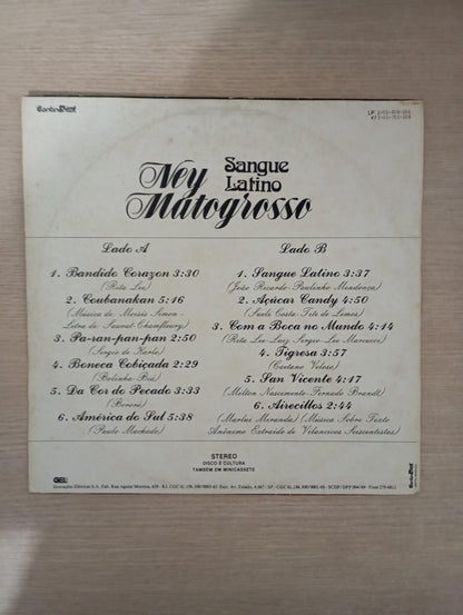 Lp Vinil Ney Matogrosso Sangue Latino