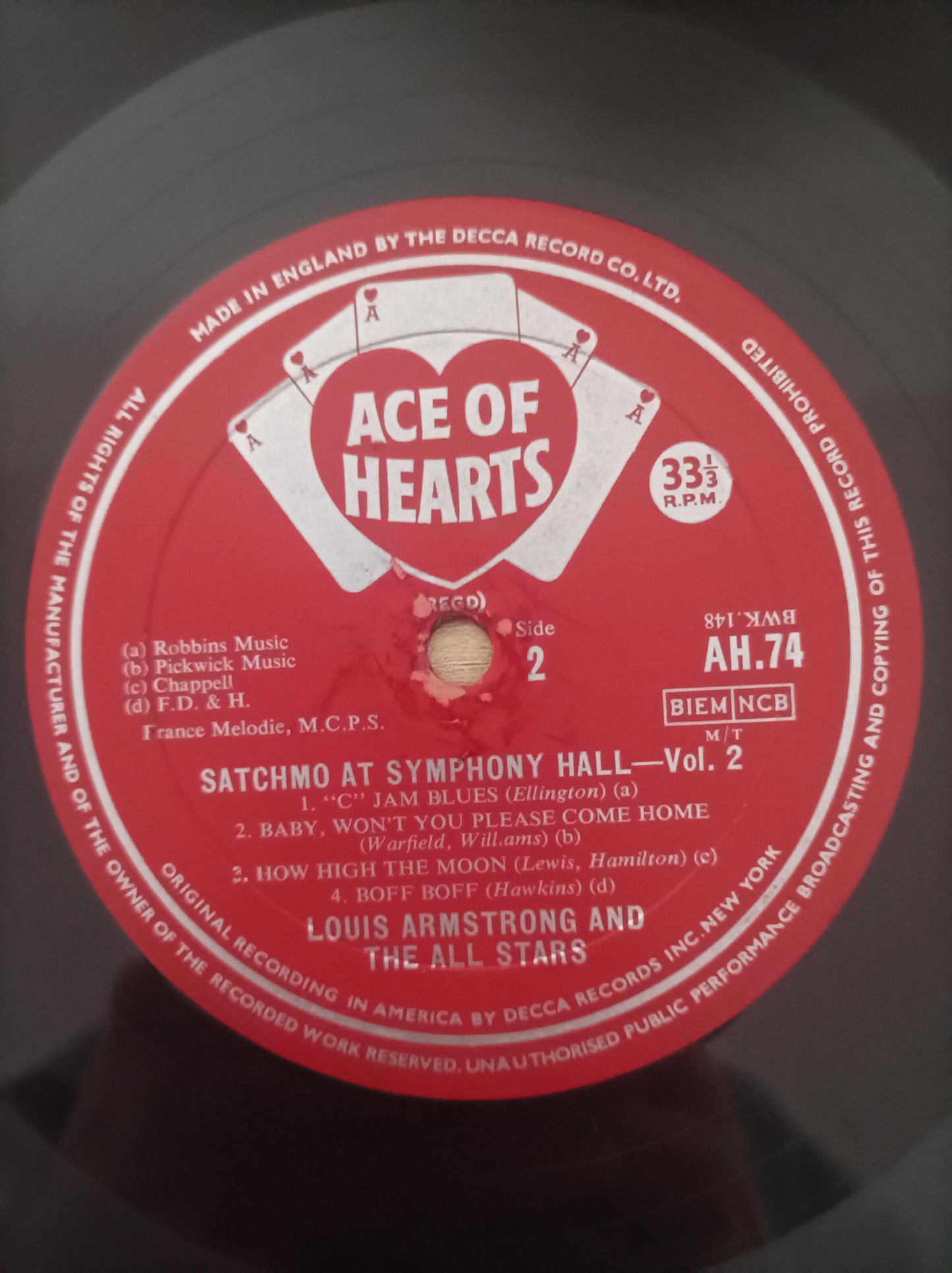 Lp Vinil Louis Armstrong Satchmo At Symphony Hall Importado