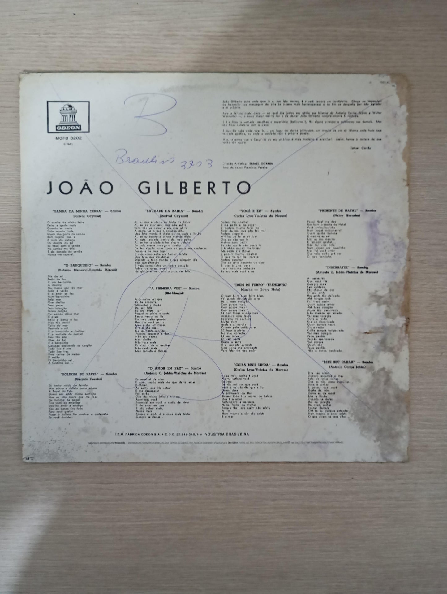 Disco Vinil 1961 João Gilberto A