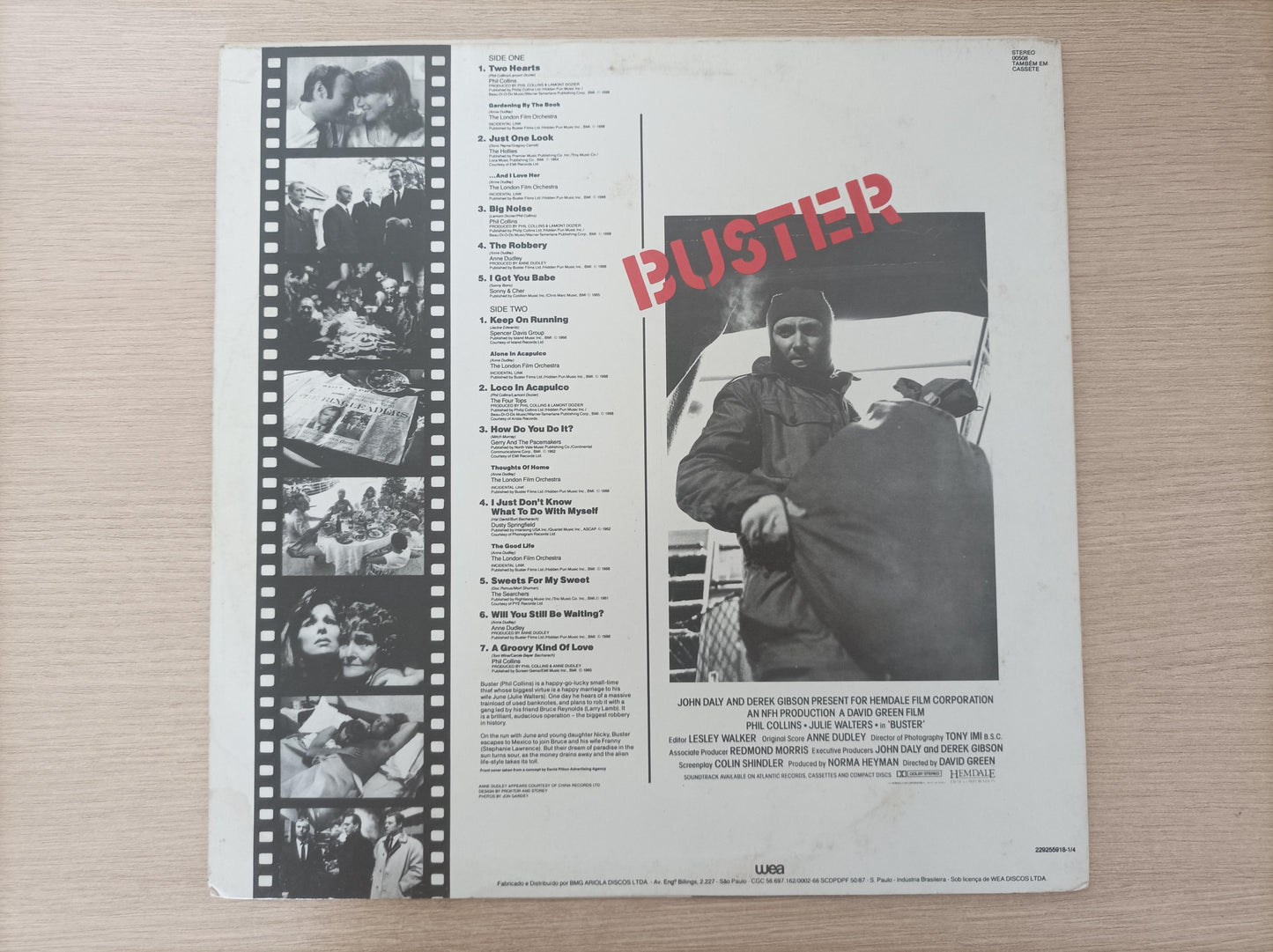 Lp Vinil Phil Collins Buster Trilha Sonora