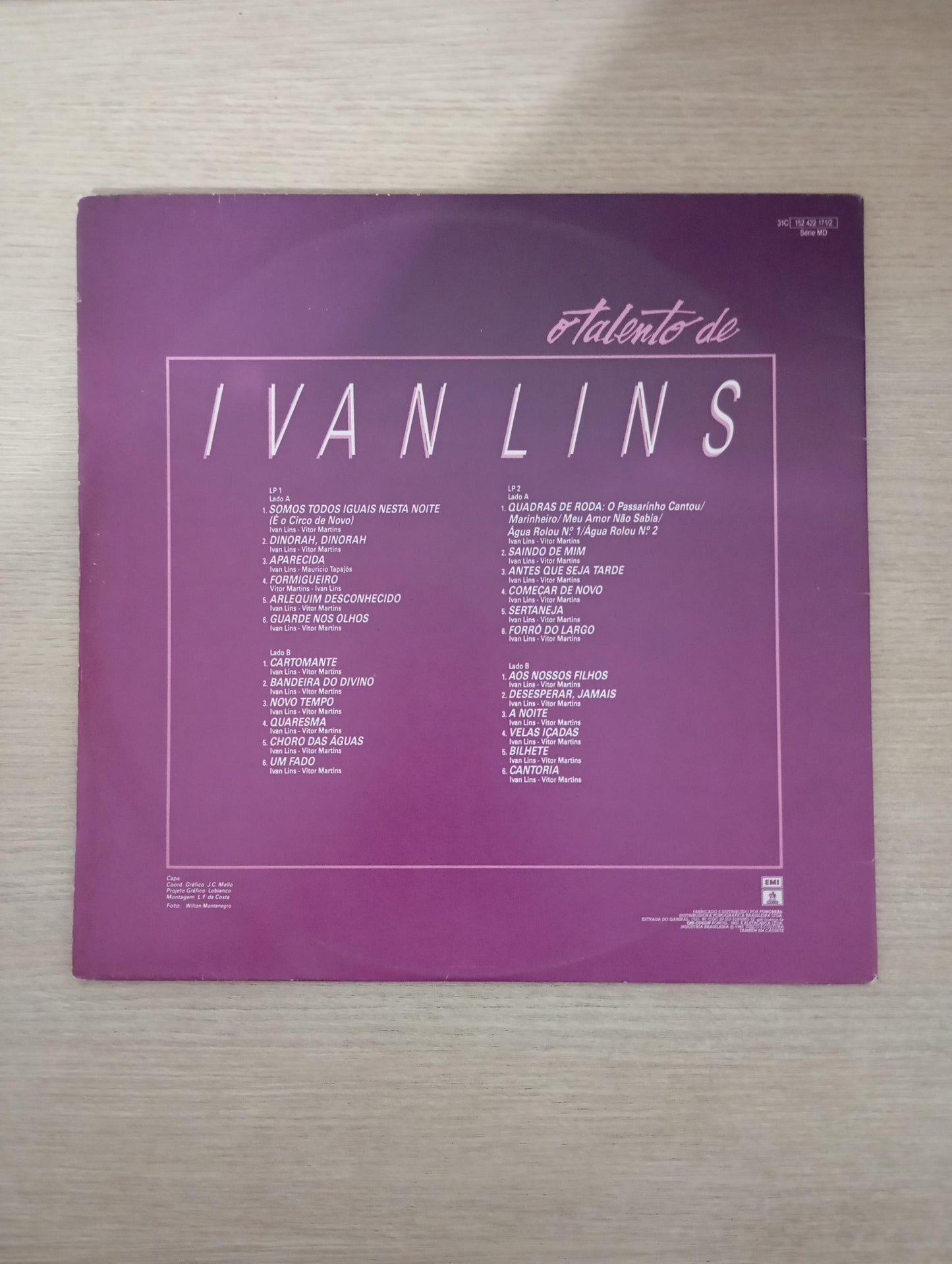 Lp Vinil Ivan Lins O Talento De Ivan Lins Duplo Com Encarte