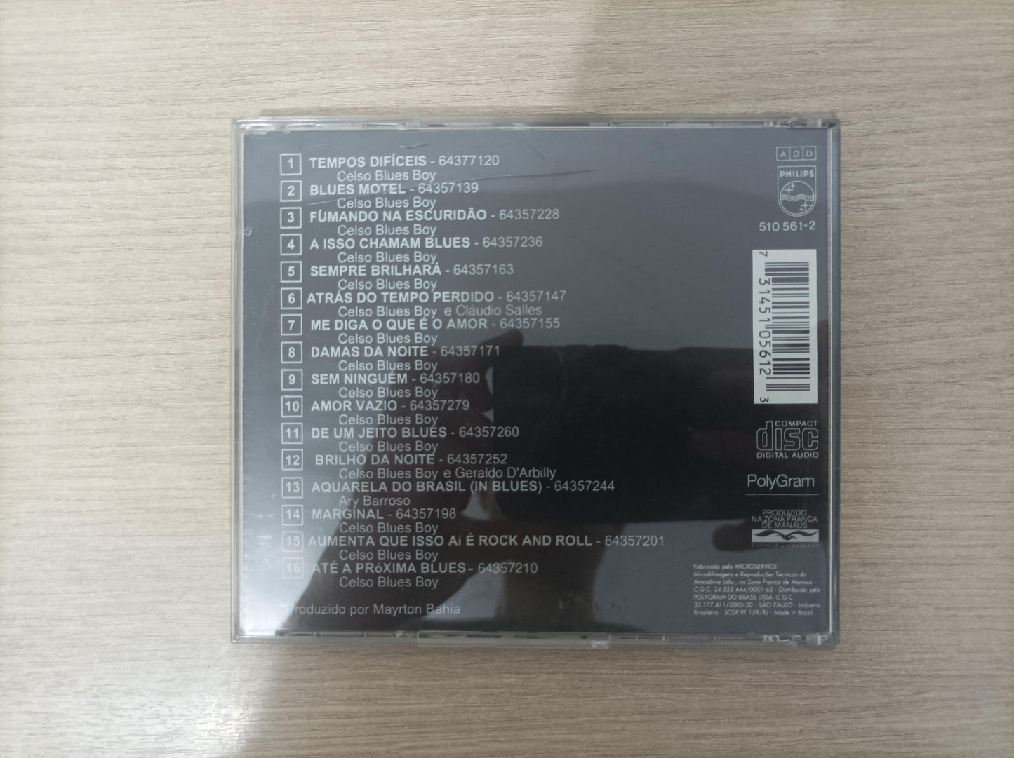 CD Celso Blues Boy Vivo