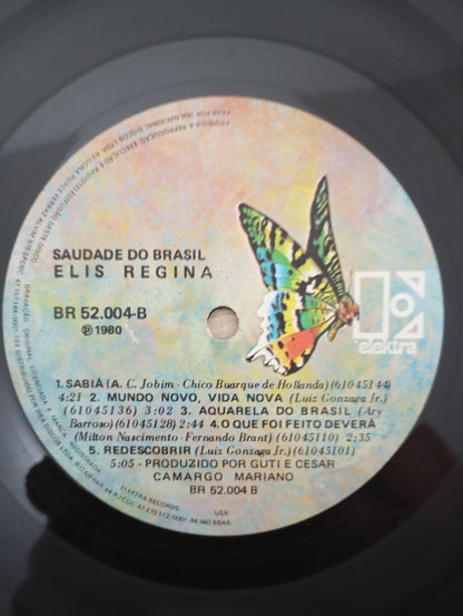 Lp Vinil Box Elis Regina Saudade do Brasil Duplo C Encartes