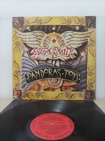 Lp Vinil Aerosmith Pandora's Toys Com Encarte, Leia