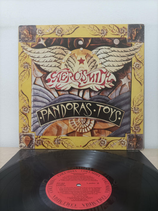 Lp Vinil Aerosmith Pandora's Toys Com Encarte, Leia