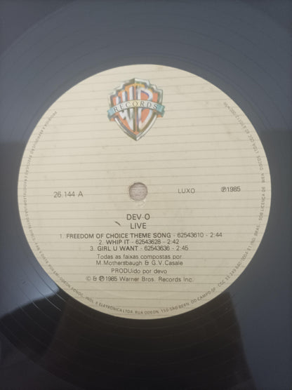 Lp Vinil Devo Live