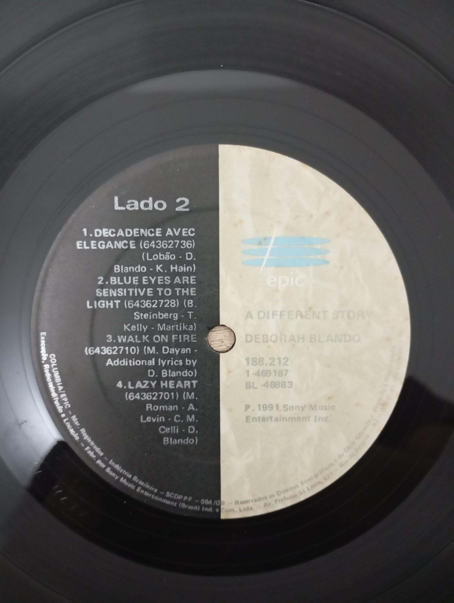 Lp Vinil Deborah Blando A Different Story Com Encarte