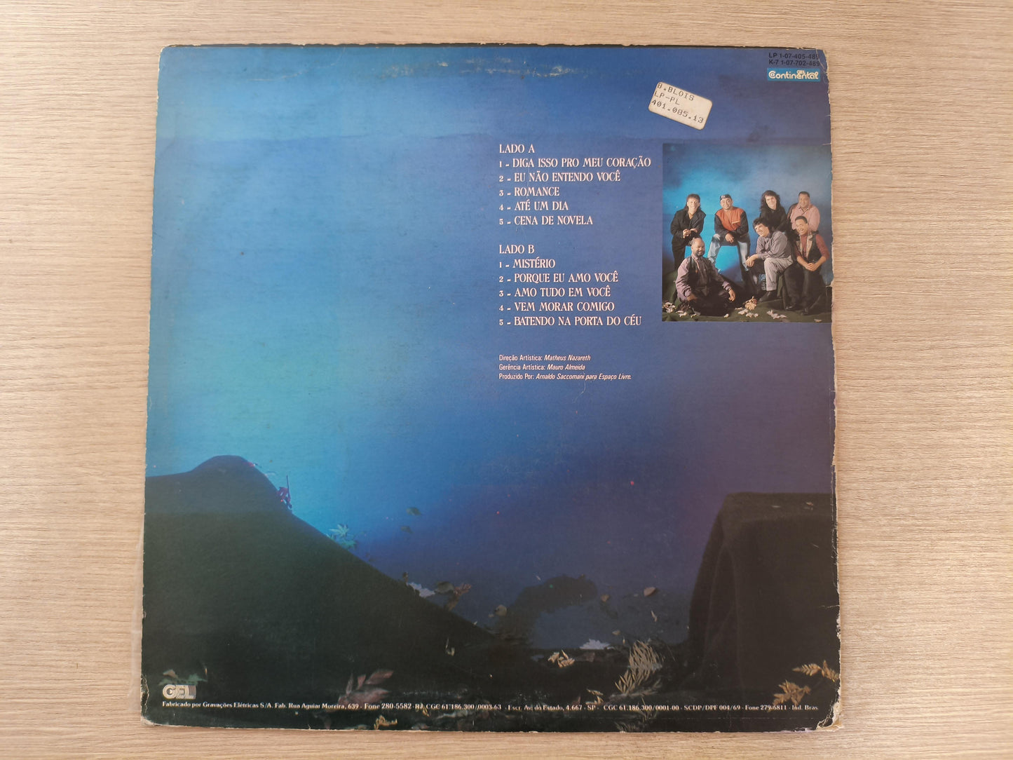 Lp Vinil Placa Luminosa Romance Com Encarte