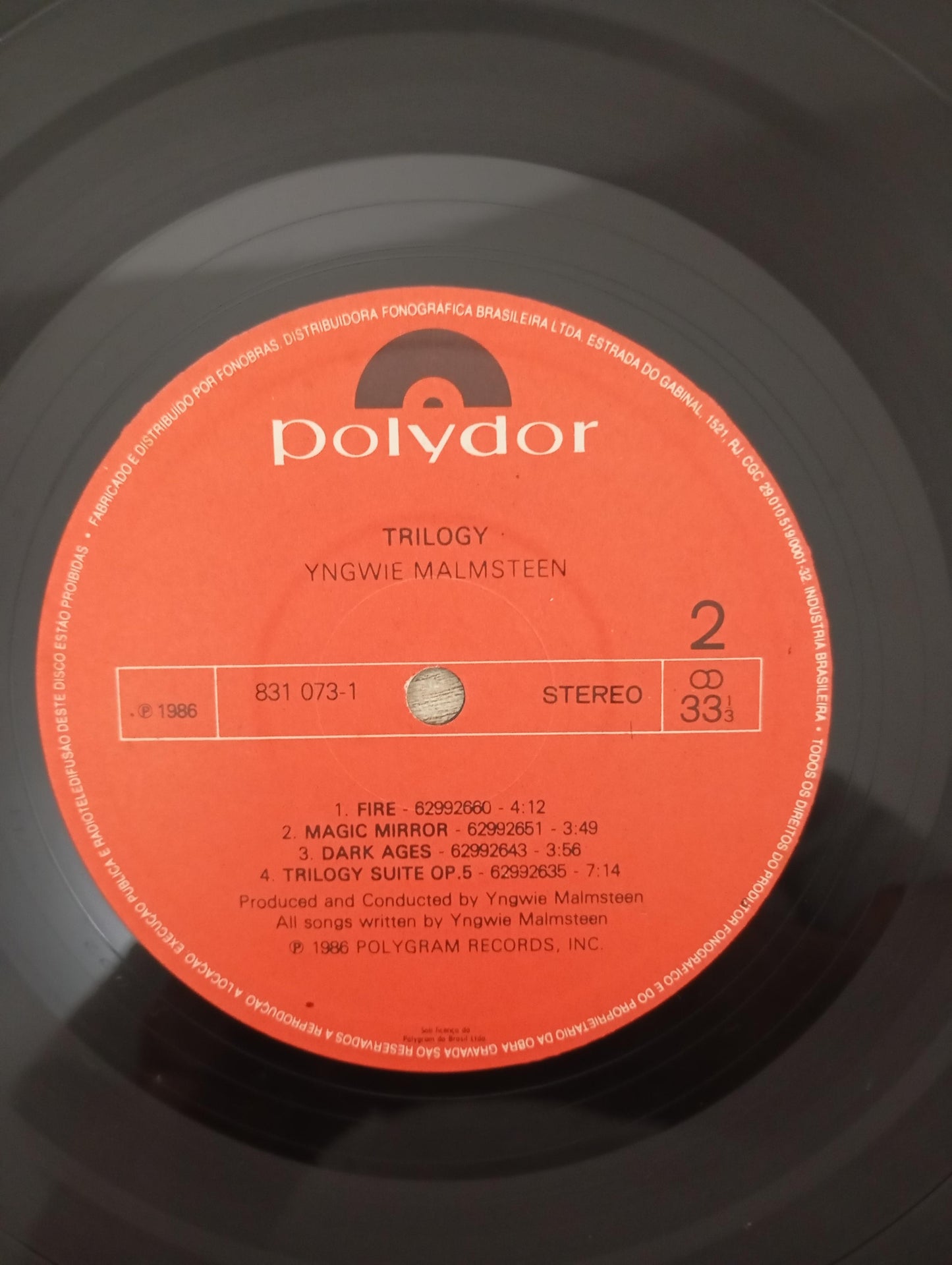 Lp Vinil Yngwie Malmsteen Trilogy Com Encarte