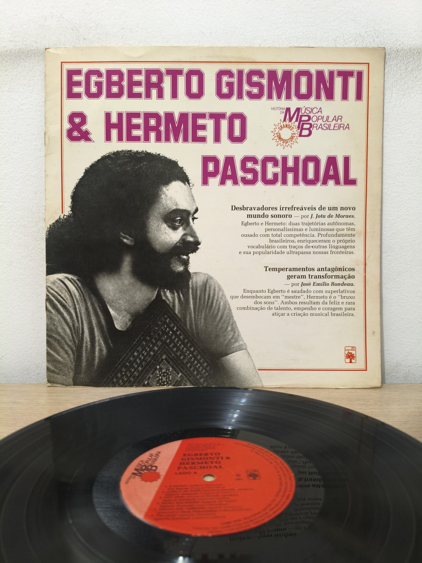 Lp Vinil Egberto Gismonti & Hermeto História MPB Capa Dupla