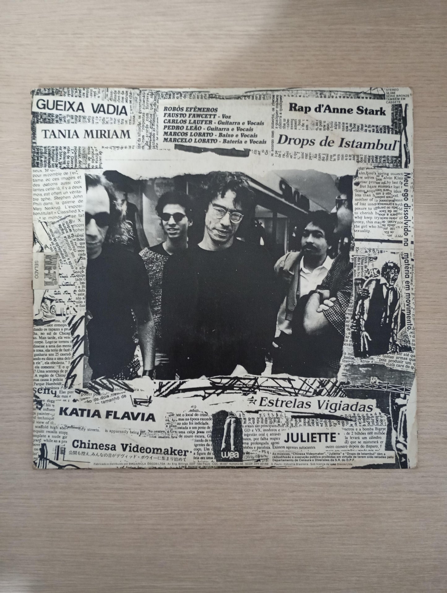 Lp Vinil Fausto Fawcett E Os Robôs Efêmeros 1987 Com Encarte