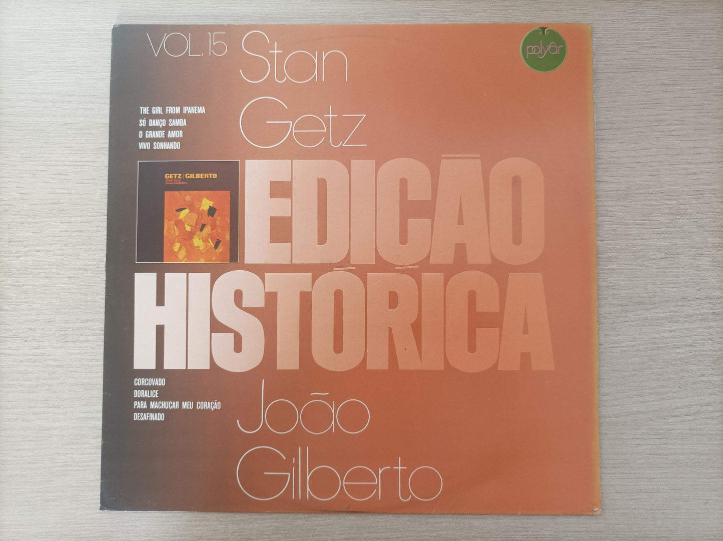 Lp Vinil João Gilberto Stan Getz Edição Histórica Vol. 15
