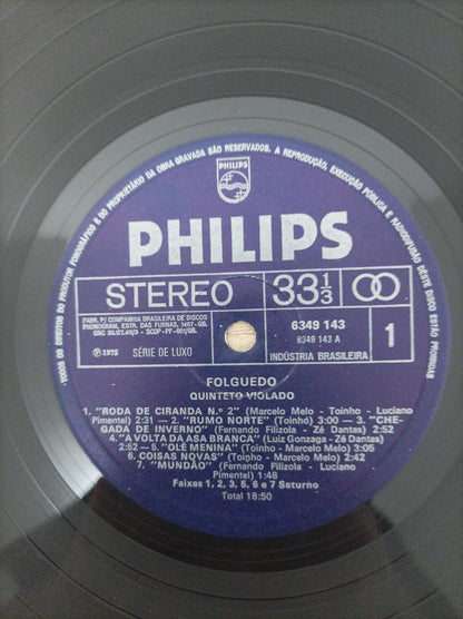 Lp Vinil Quinteto Violado Folguedo