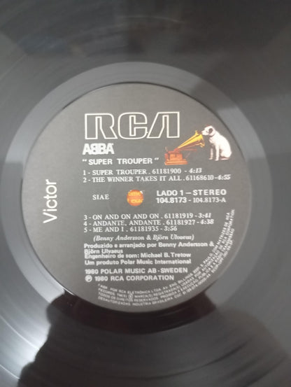 Lp Vinil ABBA Super Trouper Com Encarte