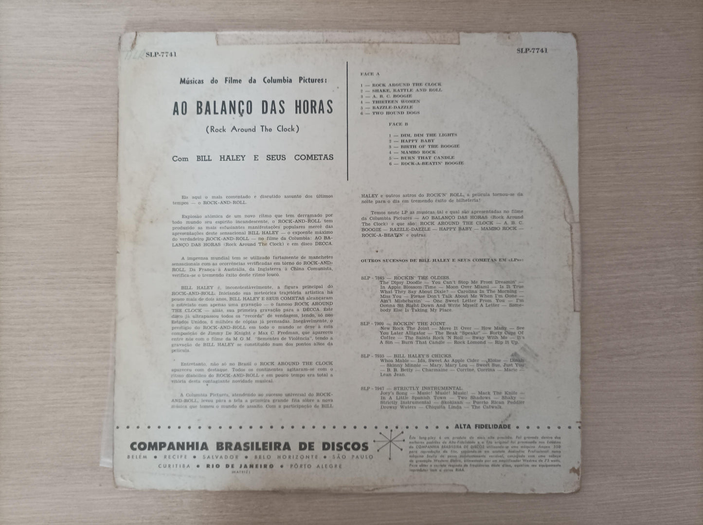 Lp Vinil Bill Haley And His Comets Ao Balanço Das Horas