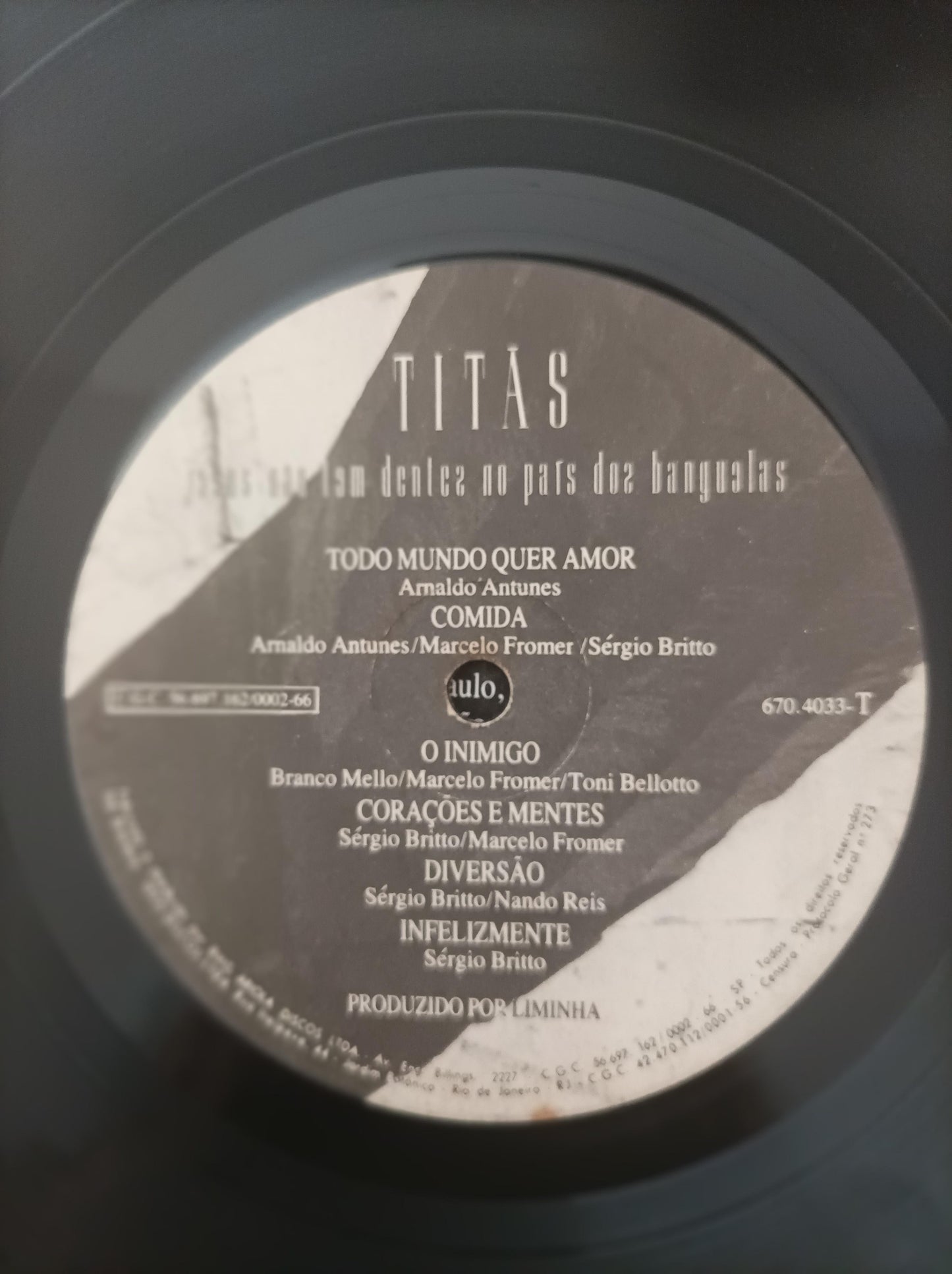 Disco Vinil Jesus Não Dentes País Banguelas Titãs C Encarte