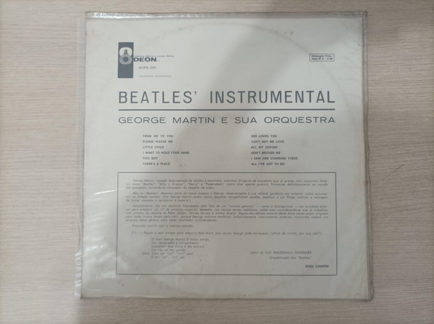 Lp Vinil George Martin & His Orchestra Beatles Instrumental