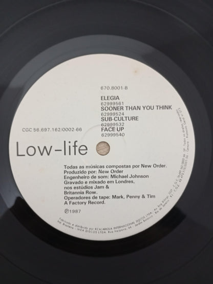 Lp Vinil New Order Low-life Com Encarte