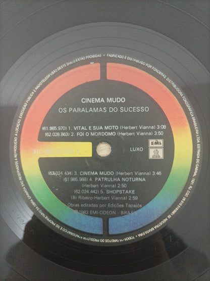 Lp Vinil Os Paralamas Do Sucesso Cinema Mudo