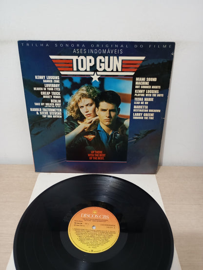 Disco Vinil Ases Indomáveis Top Gun Com Encarte A