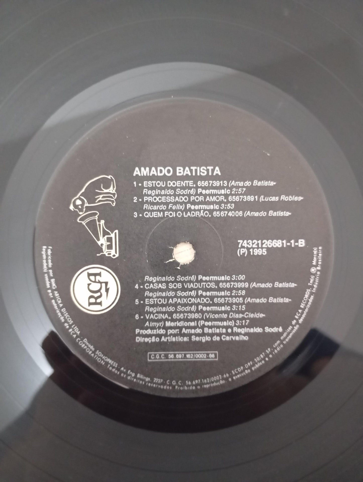 Lp Vinil Amado Batista 1995 Com Encarte