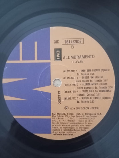 Lp Vinil Djavan Alumbramento