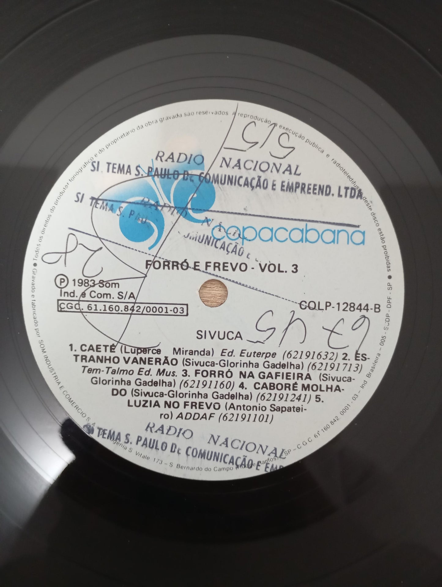 Lp Vinil Sivuca Forró E Frevo - Vol. 3