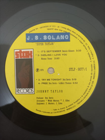 Lp Vinil Johnnie Taylor Super Taylor