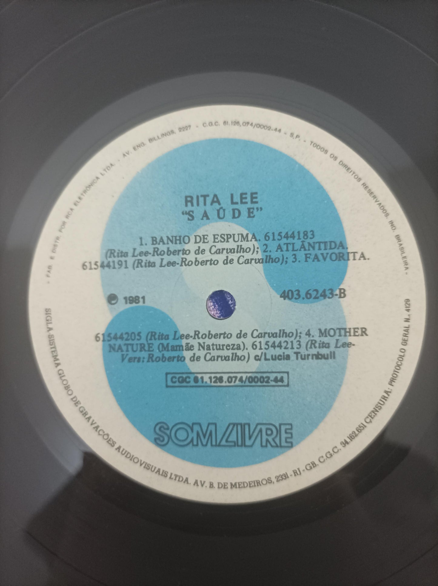 Lp Vinil Rita Lee & Roberto Saúde Com Encarte