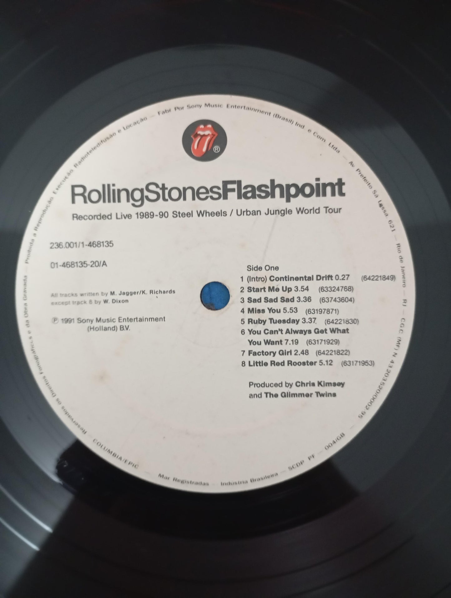 Lp Vinil The Rolling Stones Flashpoint Com Encarte