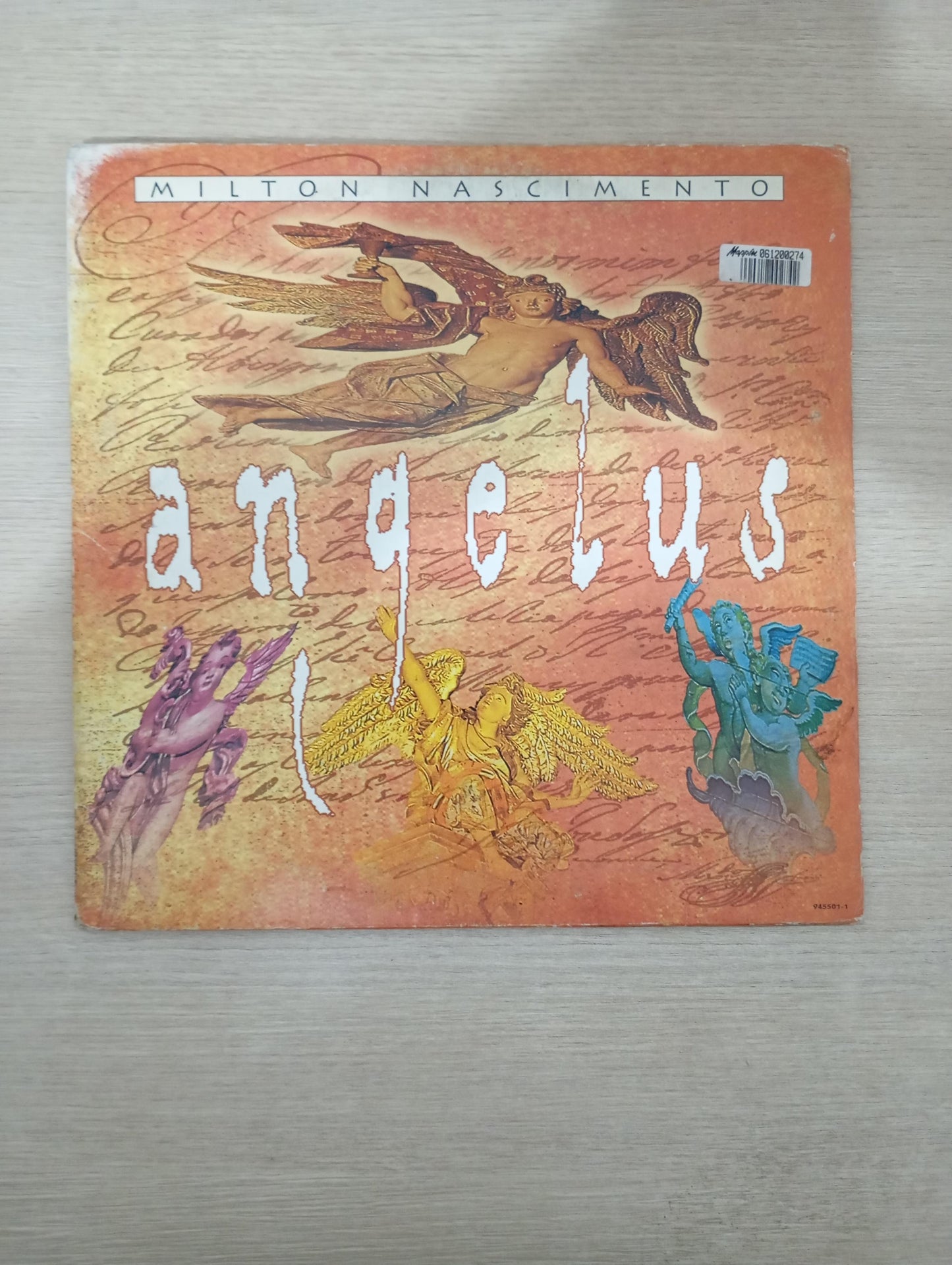 Lp Vinil Milton Nascimento Angelus Duplo Com Encartes