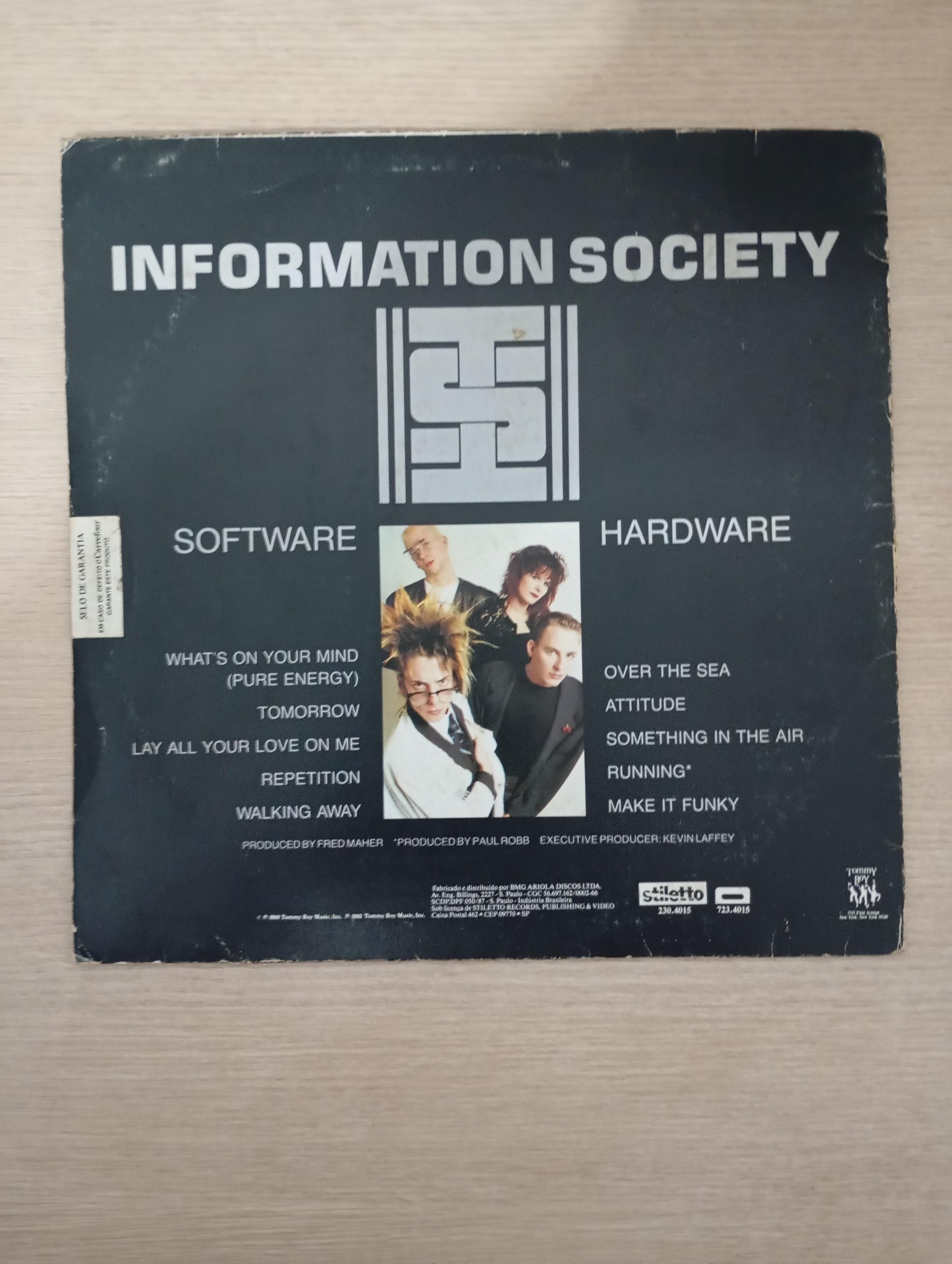 Lp Vinil Information Society 1988 Com Encarte