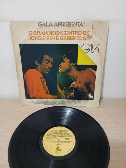 Lp Vinil Jorge Ben e Gilberto Gil Gala Apresenta O Encontro