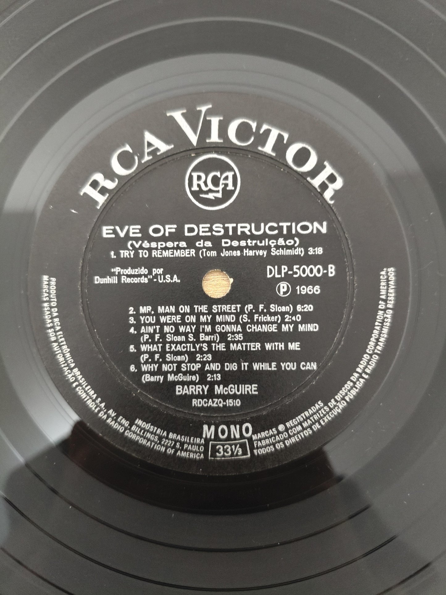 Lp Vinil Barry McGuire Eve Of Destruction