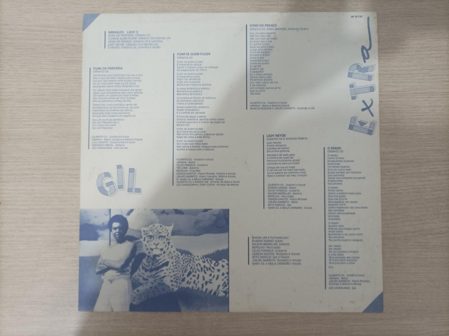 Disco Vinil Extra Gilberto Gil Capa Dupla Com Encarte A