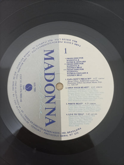 Lp Vinil Madonna True Blue Com Poster Com Encarte