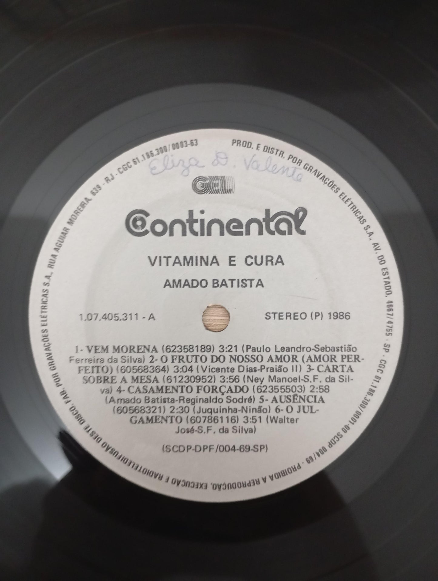 Lp Vinil Amado Batista Vitamina E Cura