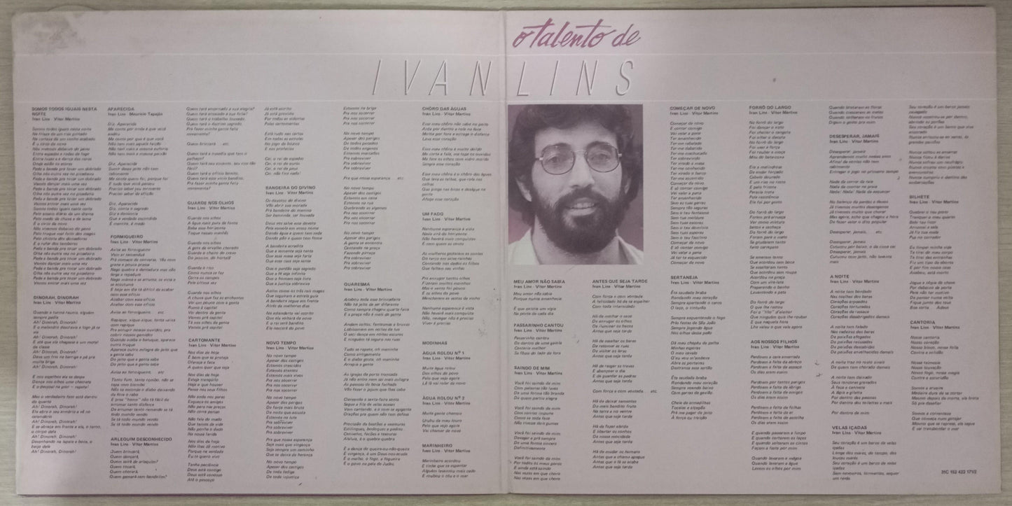 Lp Vinil Ivan Lins O Talento De Ivan Lins Duplo Com Encarte