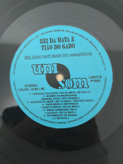 Lp Vinil Rei da Mata & Tião do Gado Os Autenticos Violeiros
