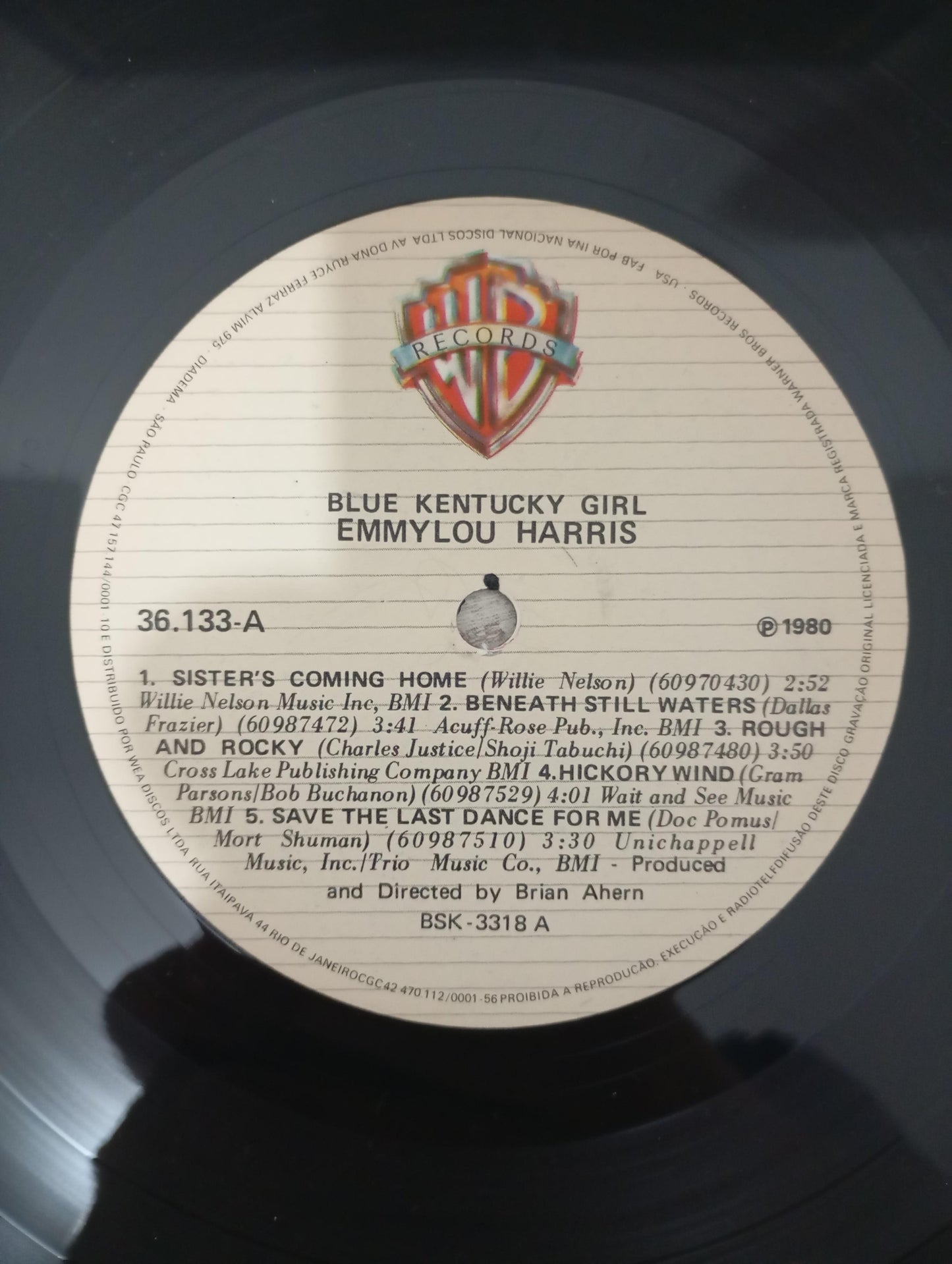 Lp Vinil Emmylou Harris Blue Kentucky Girl Com Encarte