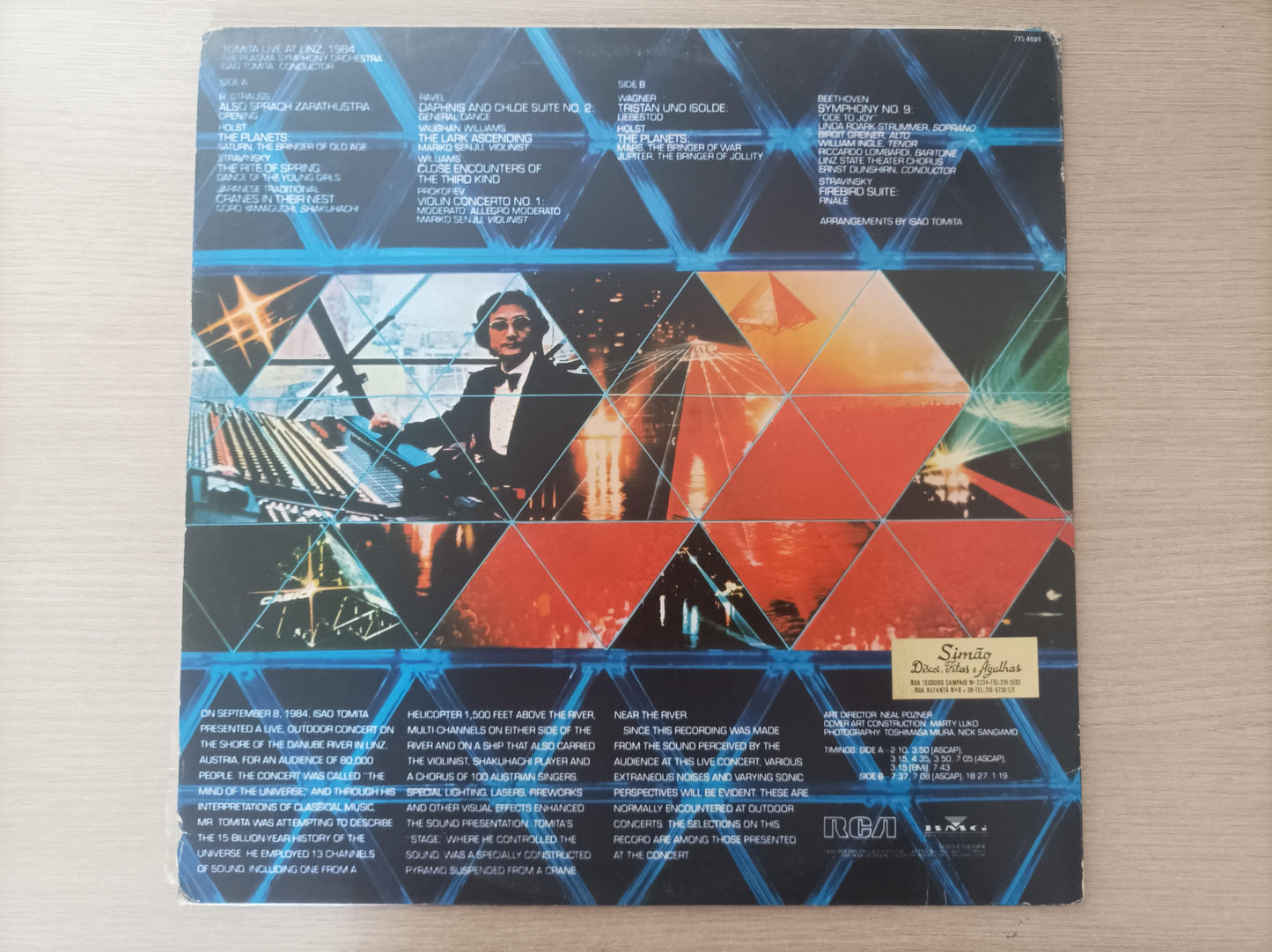 Lp Vinil Tomita The Mind of the Universe At Linz Com Encarte