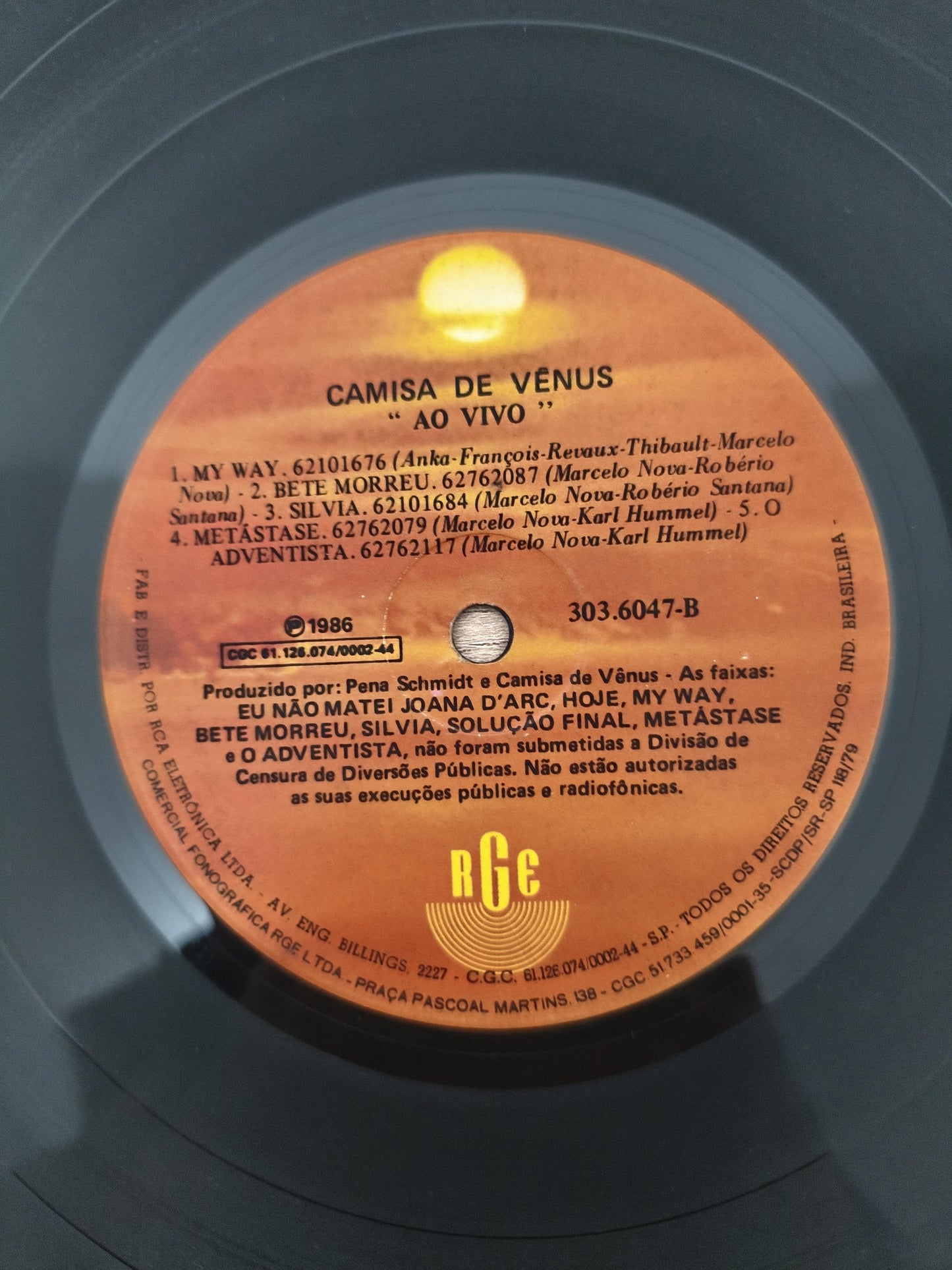 Lp Vinil Camisa De Vênus Viva