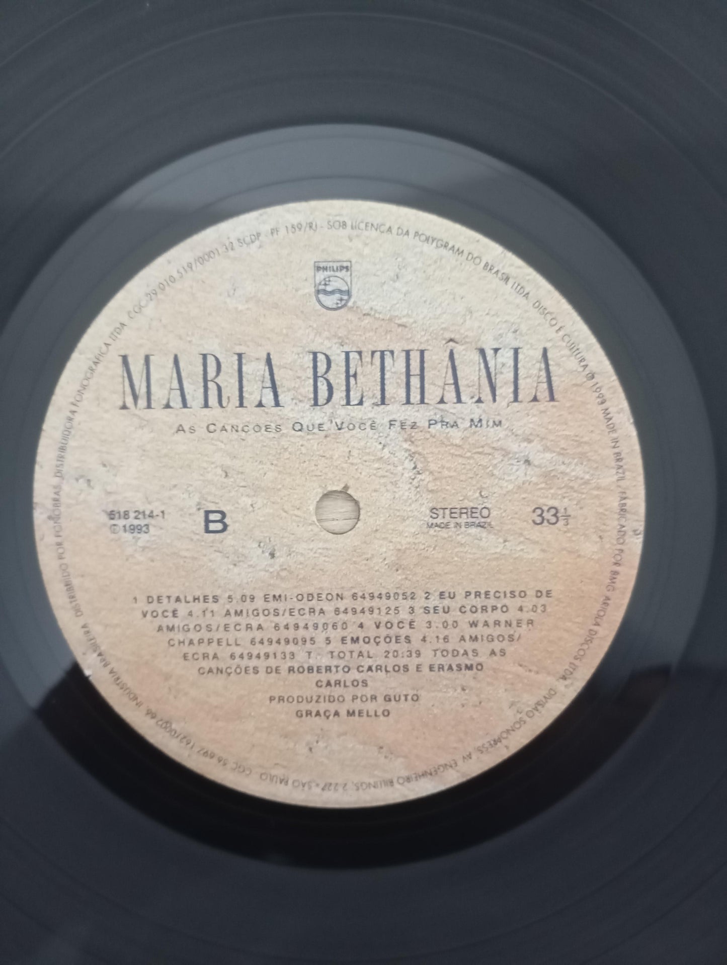 Lp Vinil Maria Bethânia As Canções Que Você Fez Pra Mim