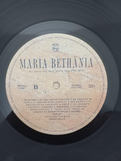 Lp Vinil Maria Bethânia As Canções Que Você Fez Pra Mim