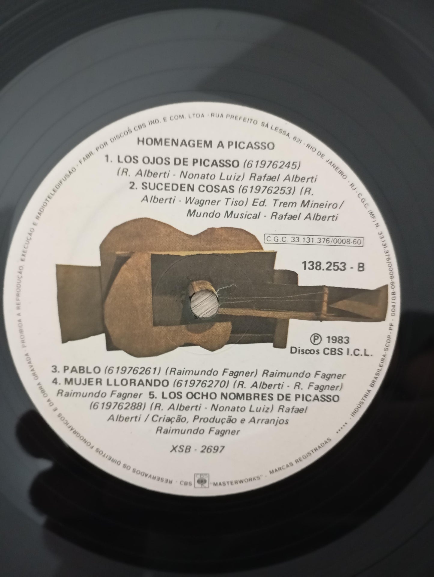 Lp Vinil Rafael Alberti Fagner Homenagem Picasso C Encartes