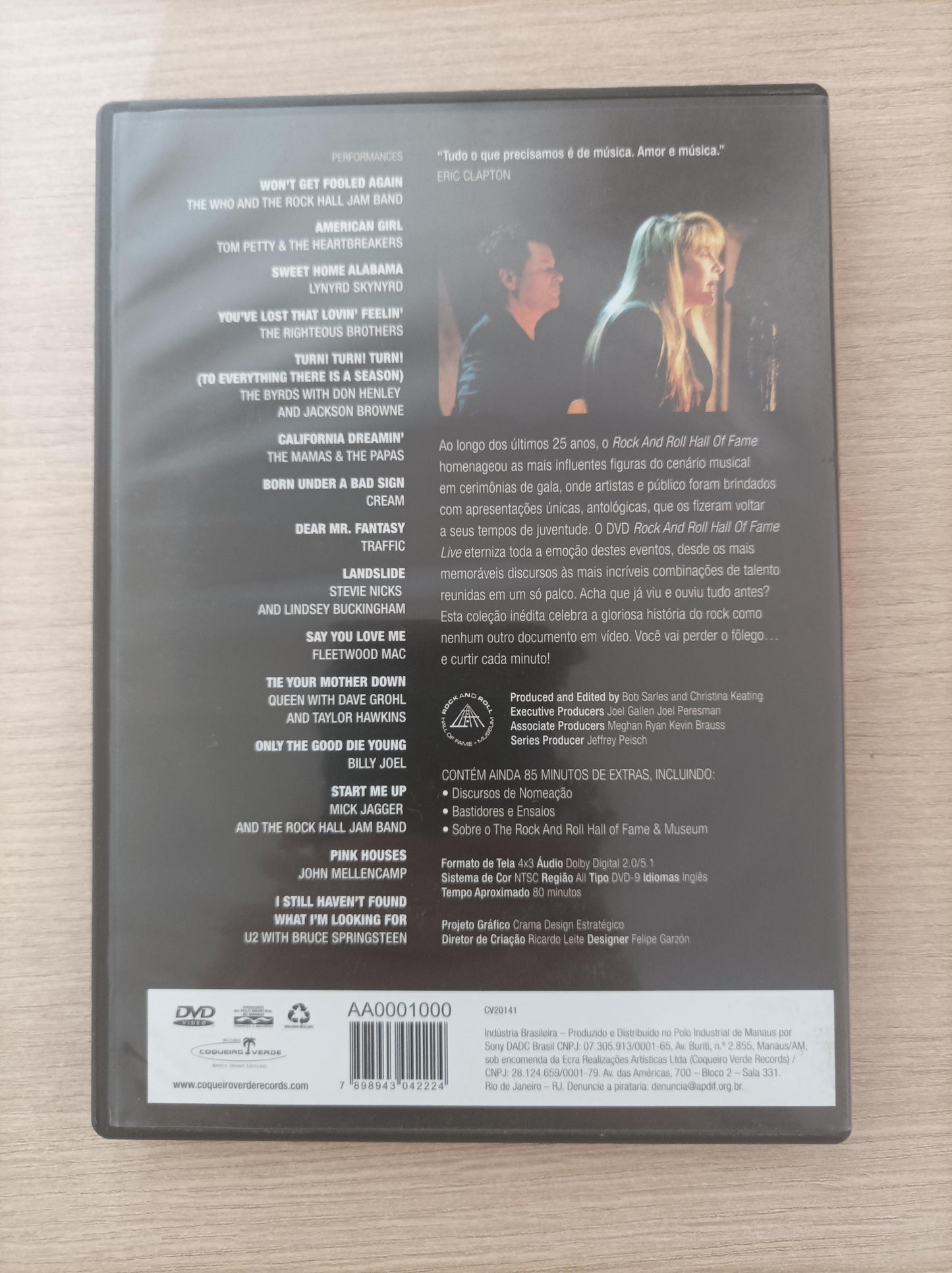DVD Rock and Roll Hall of Fame Live Start me up